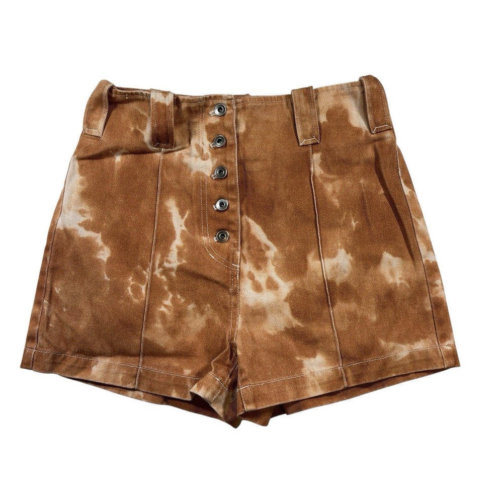 3.1 Phillip Lim Copper Brown Belted Cargo Jean Shorts High Rise, Size 2
